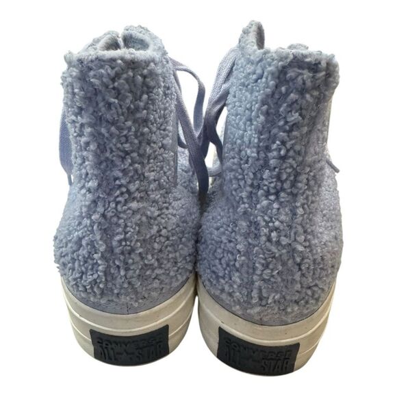 Converse All Star Lift Hi Cozy Sherpa Ghost Steel Egret Women's Sneakers 9 - Picture 5 of 6